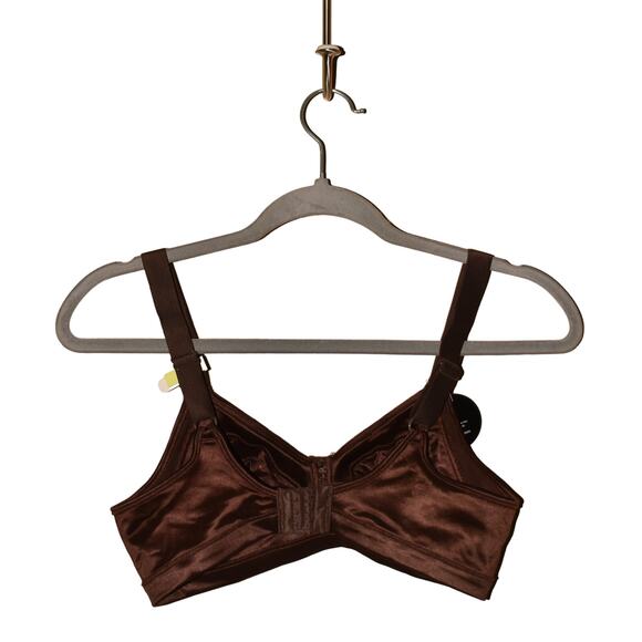 BALI NEW $44 Double Support Soft Touch Back‎ Smoothing Wirefree Bra Brown 34B - Picture 2 of 3